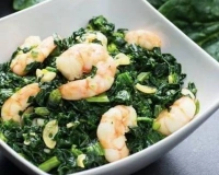 CREVETTES AUX ÉPINARDS